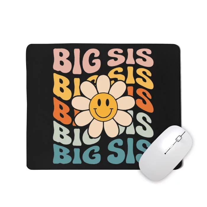 Soon To Be New Big Sister Retro Proud Big Sis Mousepad