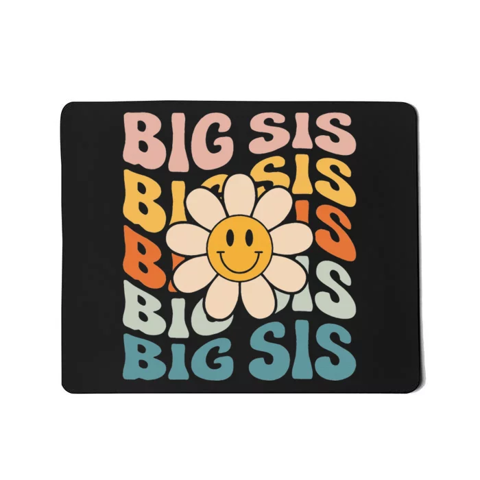 Soon To Be New Big Sister Retro Proud Big Sis Mousepad