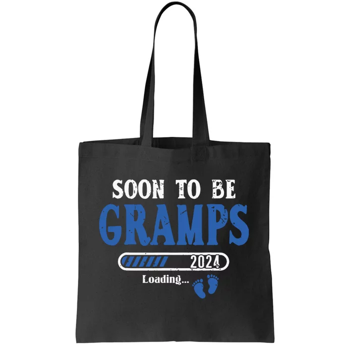 Soon To Be Gramps Est2024 New Dad Pregnancy Tote Bag