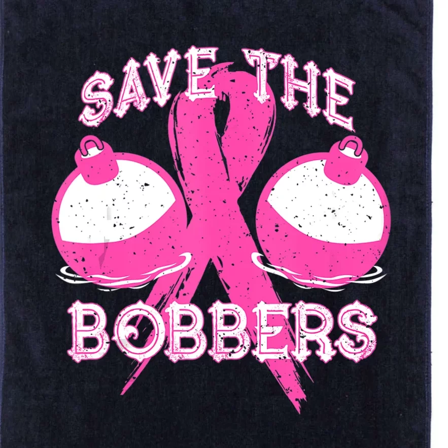 Save The Bobbers Breast Cancer Awareness Fishing Lovers Platinum Collection Golf Towel