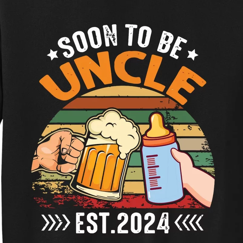 Soon To Be Uncle Again 2024 Funny Pregnancy Announcement Dad Sweatshirt