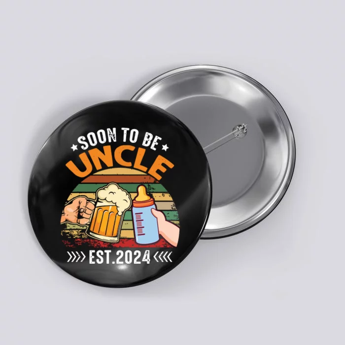 Soon To Be Uncle Again 2024 Funny Pregnancy Announcement Dad Button