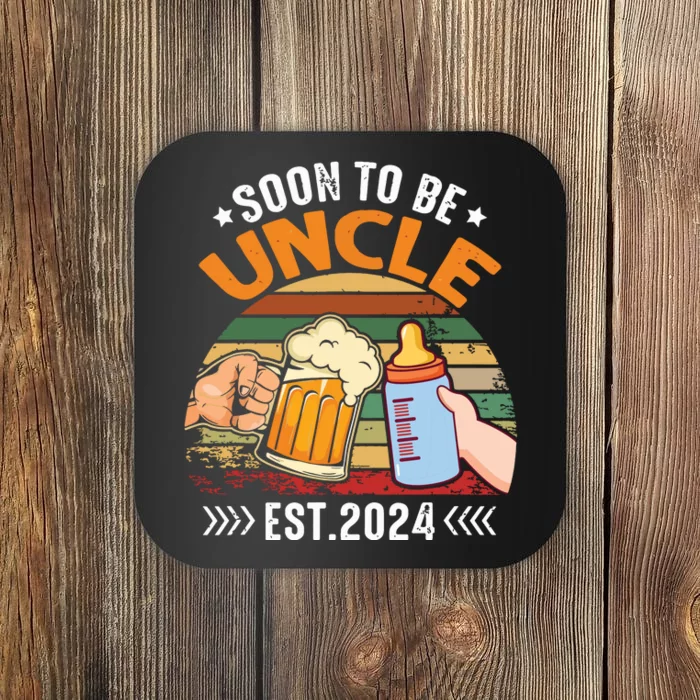 Soon To Be Uncle Again 2024 Funny Pregnancy Announcement Dad Coaster