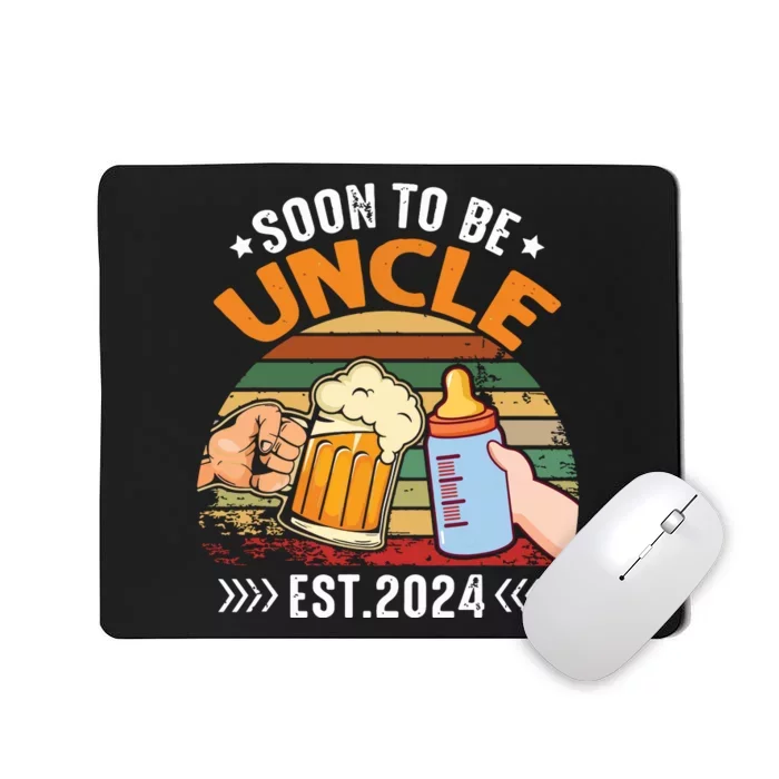 Soon To Be Uncle Again 2024 Funny Pregnancy Announcement Dad Mousepad