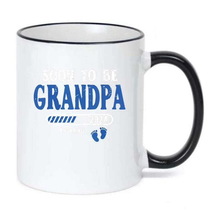 Soon To Be Grandpa Est2024 New Grandpa Pregnancy Black Color Changing Mug