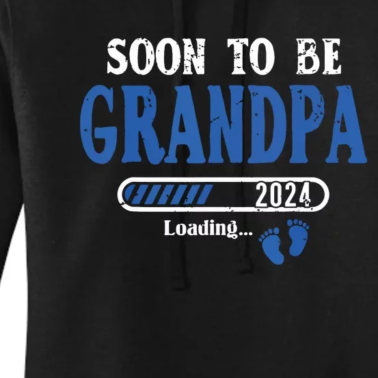 Soon To Be Grandpa Est2024 New Grandpa Pregnancy Women's Pullover Hoodie