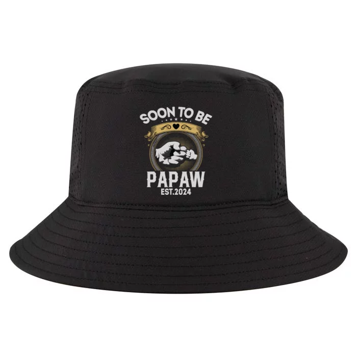 Soon To Be Papaw Est 2024 New Dad Promoted To Papaw Cool Comfort Performance Bucket Hat