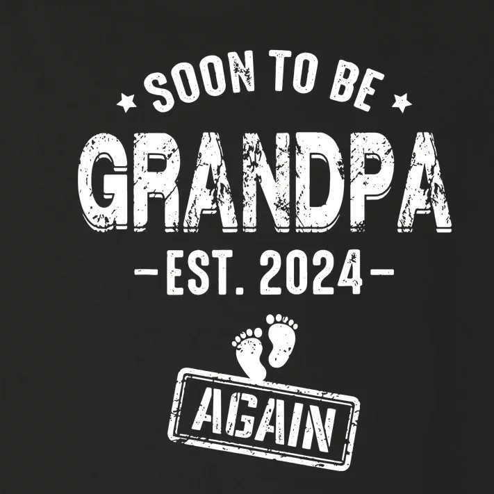 Soon To Be Grandpa Again Promoted To Grandpa Again 2024 Toddler Long Sleeve Shirt