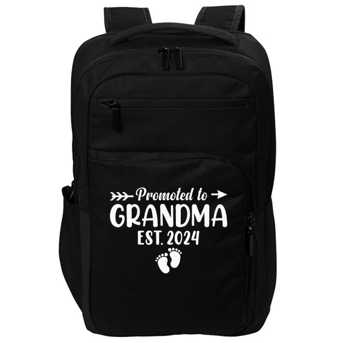 Soon To Be Grandma 2024 Gift Promoted To Grandma Est 2024 Impact Tech Backpack