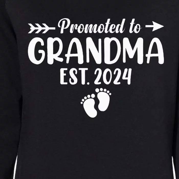 Soon To Be Grandma 2024 Gift Promoted To Grandma Est 2024 Womens California Wash Sweatshirt