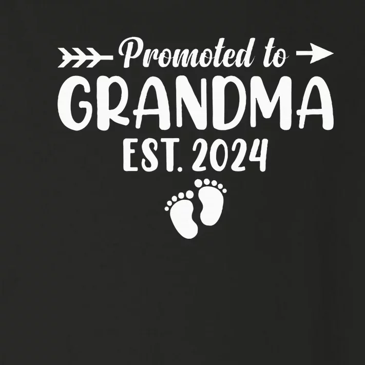 Soon To Be Grandma 2024 Gift Promoted To Grandma Est 2024 Toddler Long Sleeve Shirt