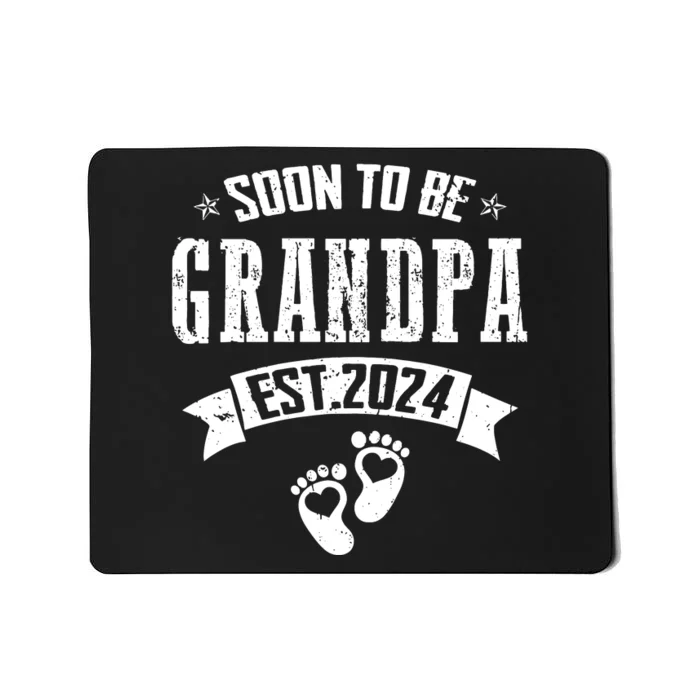 Soon To Be Grandpa Promoted To Grandpa 2024 Mousepad