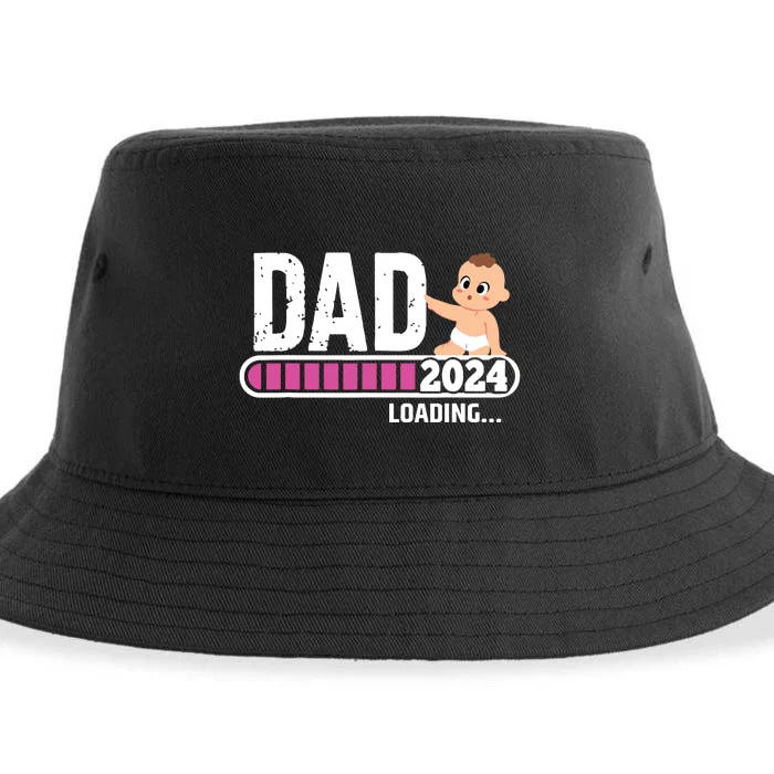 Soon To Be Dad 2024 Dad Est 2024 First Time Daddy 2024 Sustainable Bucket Hat