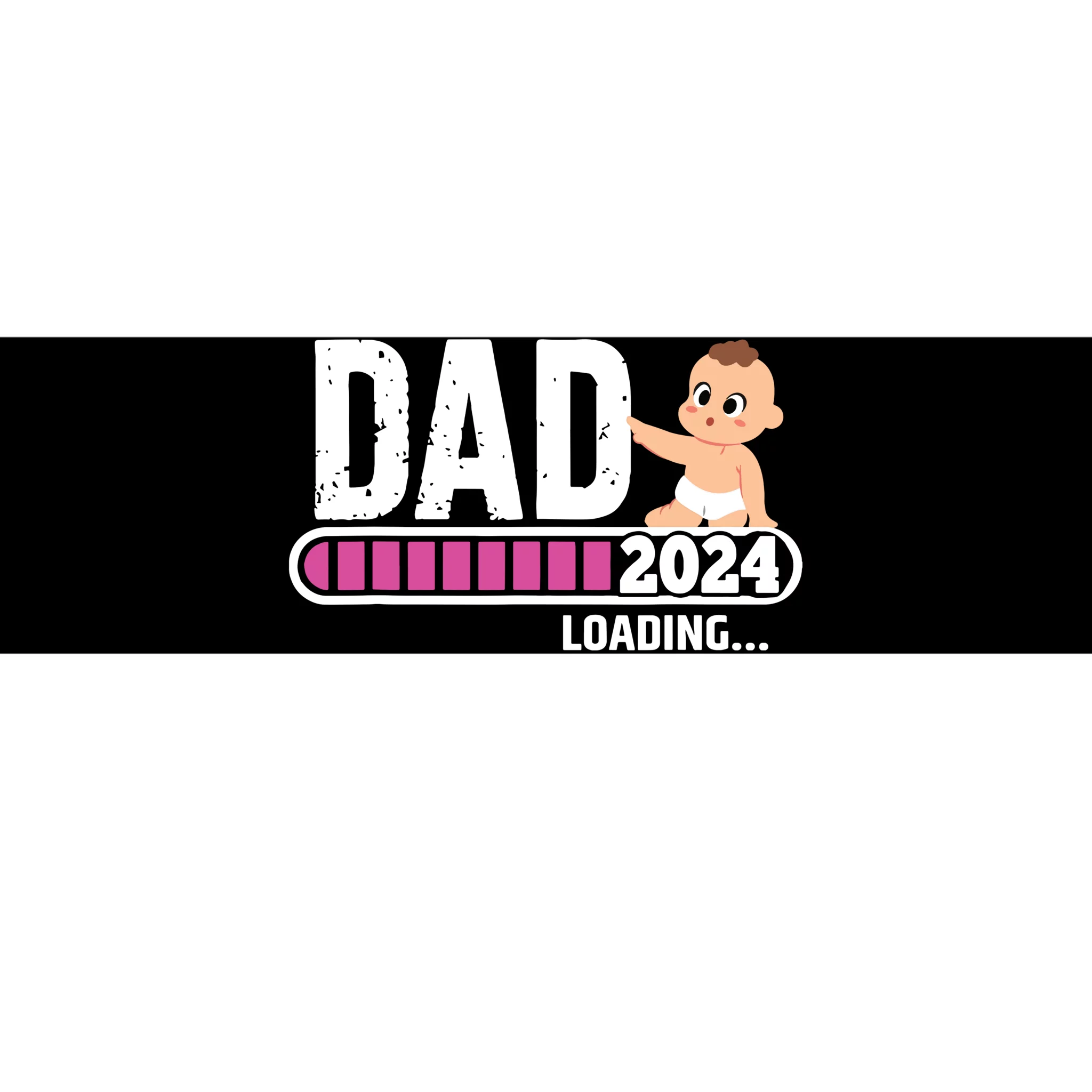 Soon To Be Dad 2024 Dad Est 2024 First Time Daddy 2024 Bumper Sticker   Stb4846583 Soon To Be Dad 2024 Dad Est 2024 First Time Daddy 2024  Black Bump Garment.webp