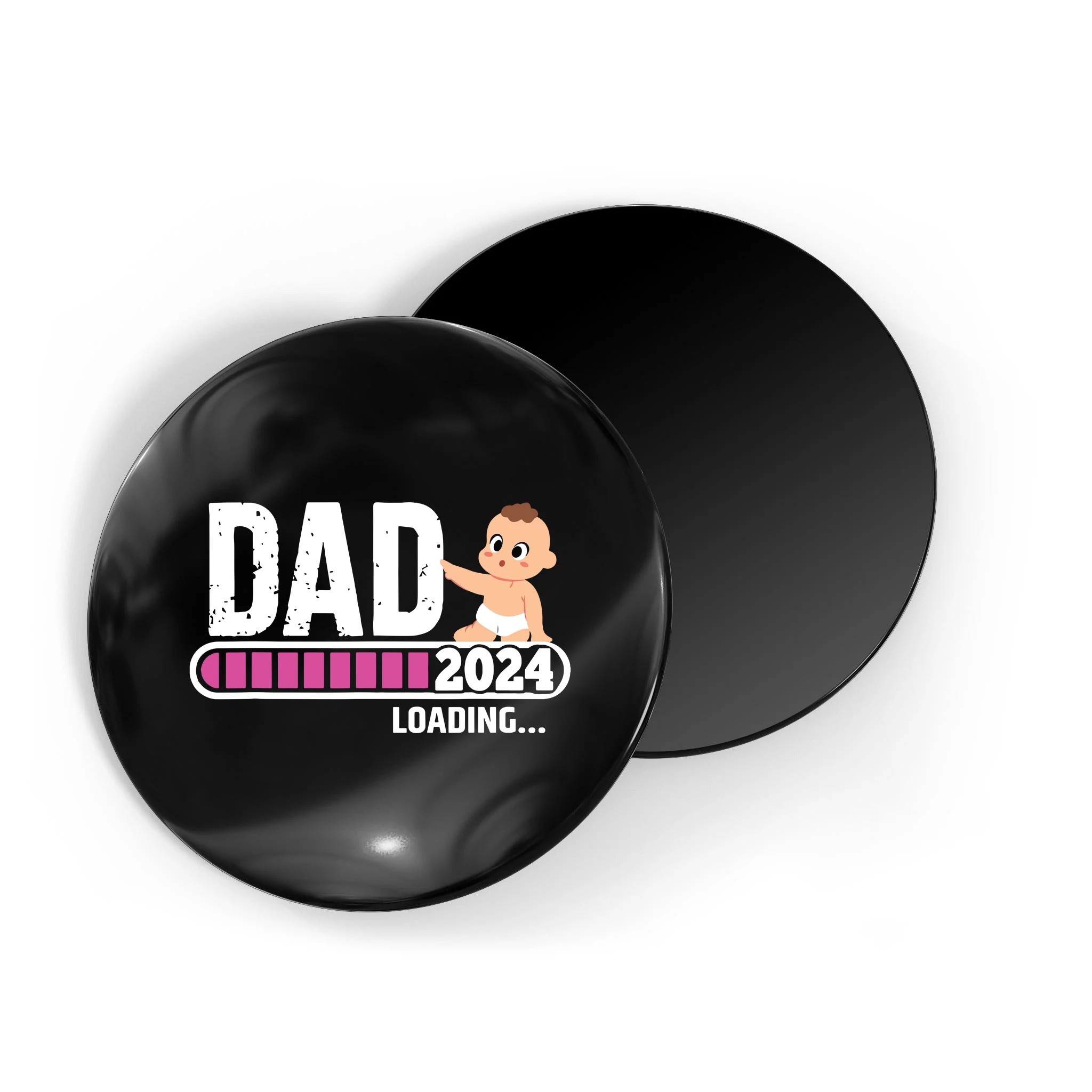 Soon To Be Dad 2024 Dad Est 2024 First Time Daddy 2024 Magnet   Stb4846583 Soon To Be Dad 2024 Dad Est 2024 First Time Daddy 2024  Black Mgn Garment.webp