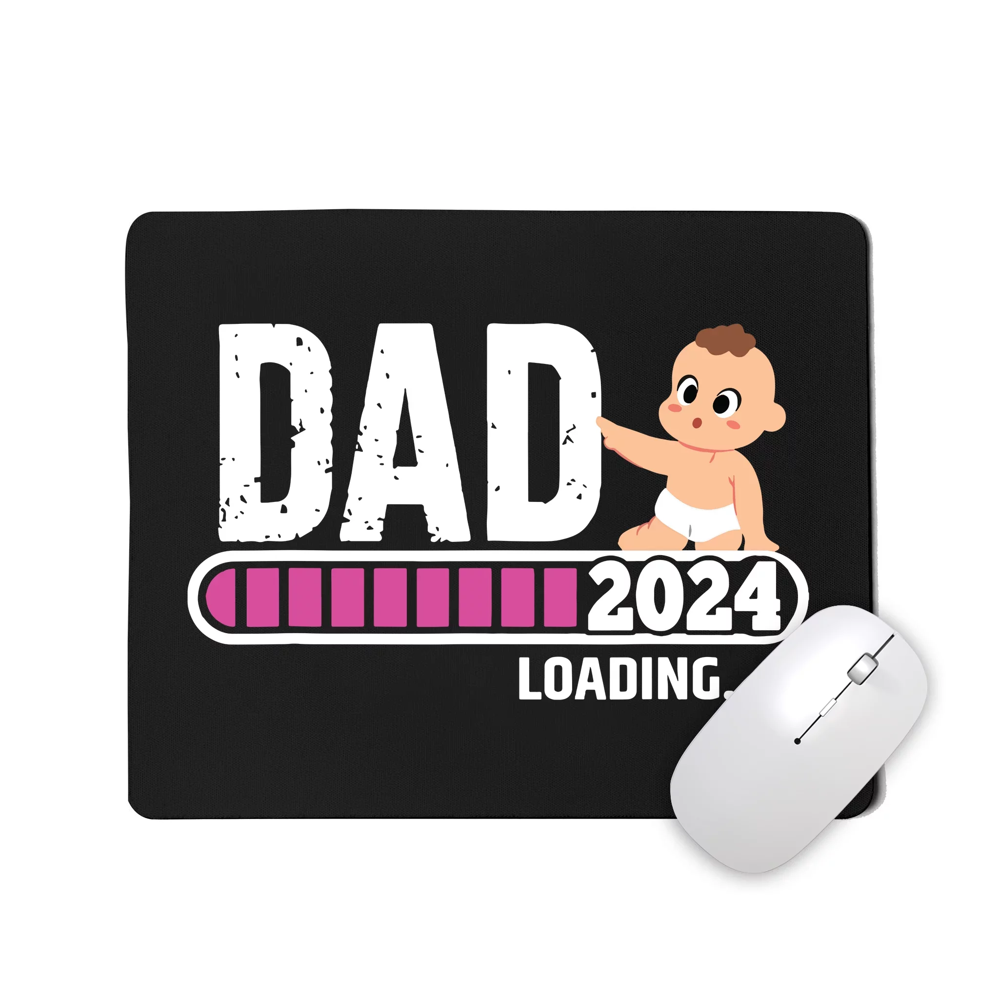 Soon To Be Dad 2024 Dad Est 2024 First Time Daddy 2024 Mousepad   Stb4846583 Soon To Be Dad 2024 Dad Est 2024 First Time Daddy 2024  Black Msp Front.webp