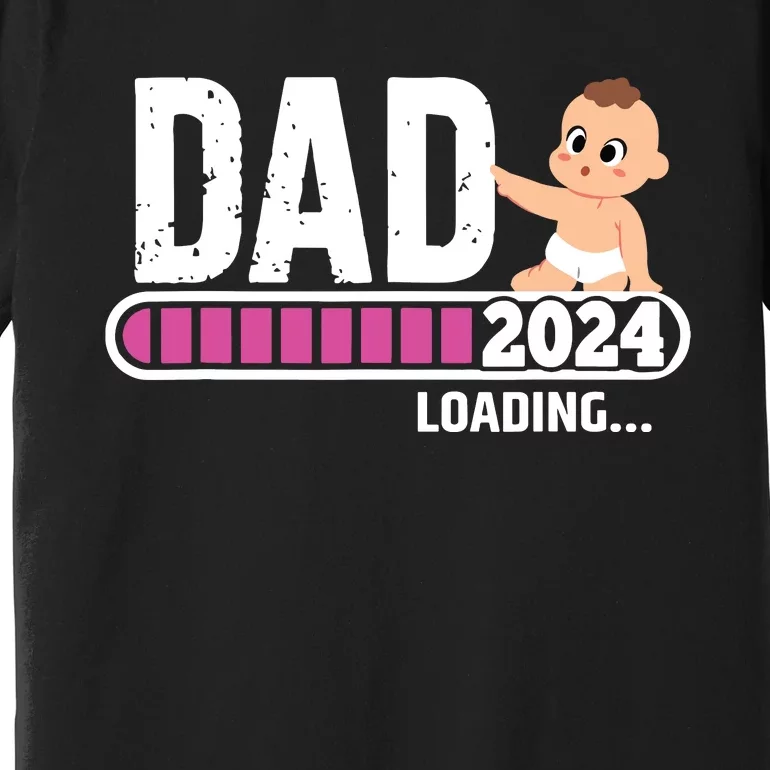 Soon To Be Dad 2024 Dad Est 2024 First Time Daddy 2024 Premium T-Shirt