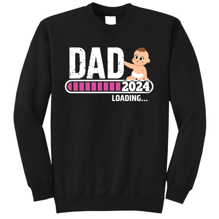 Soon To Be Dad 2024 Dad Est 2024 First Time Daddy 2024 Tall Sweatshirt