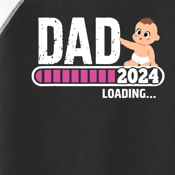 Soon To Be Dad 2024 Dad Est 2024 First Time Daddy 2024 Toddler Fine Jersey T-Shirt