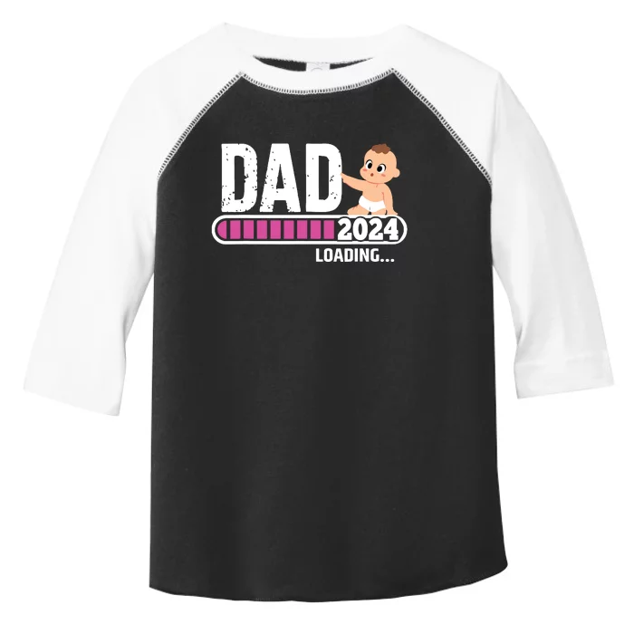 Soon To Be Dad 2024 Dad Est 2024 First Time Daddy 2024 Toddler Fine Jersey T-Shirt