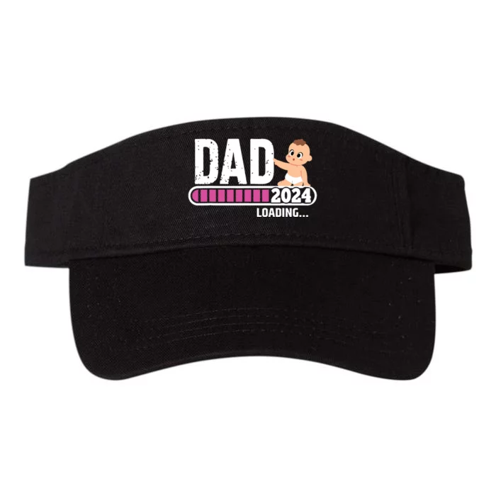 Soon To Be Dad 2024 Dad Est 2024 First Time Daddy 2024 Valucap Bio-Washed Visor