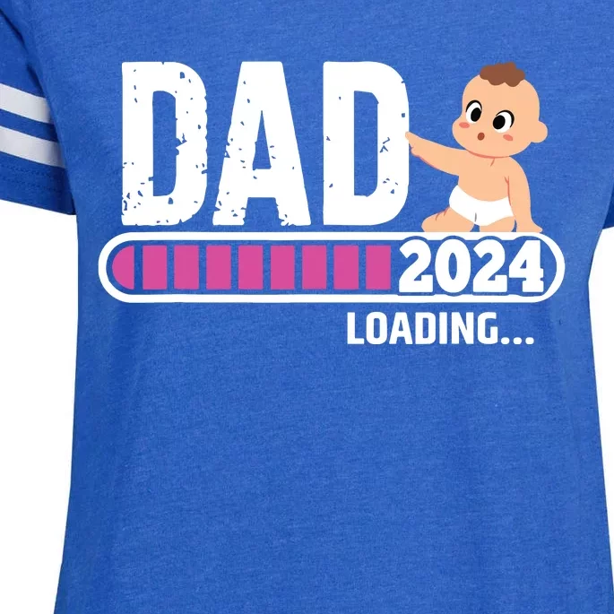 Soon To Be Dad 2024 Dad Est 2024 First Time Daddy 2024 Enza Ladies Jersey Football T-Shirt