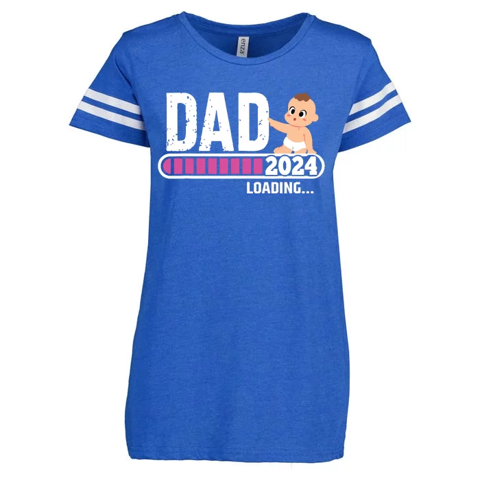 Soon To Be Dad 2024 Dad Est 2024 First Time Daddy 2024 Enza Ladies Jersey Football T-Shirt