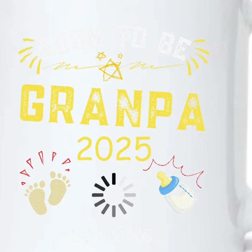 Soon To Be Grandpa 2025 Loading Promoted To Grandpa 2025 Black Color Changing Mug