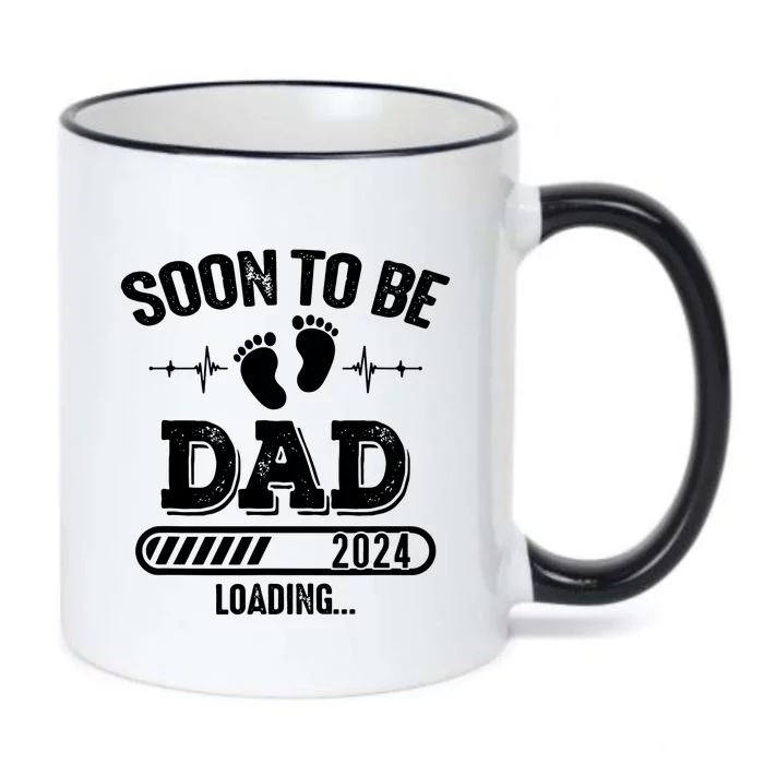 Soon To Be Dad 2024 Loading For Pregnancy Announcement Black Color Changing Mug