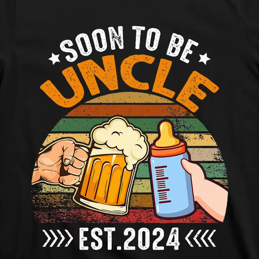 Soon To Be Uncle Again 2024 Funny Pregnancy Announcement Dad T-Shirt