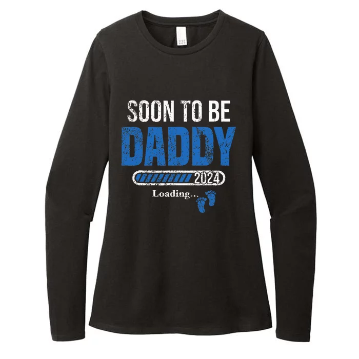 Soon To Be Daddy 2024 Fathers Day Womens CVC Long Sleeve Shirt