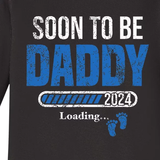 Soon To Be Daddy 2024 Fathers Day Baby Long Sleeve Bodysuit