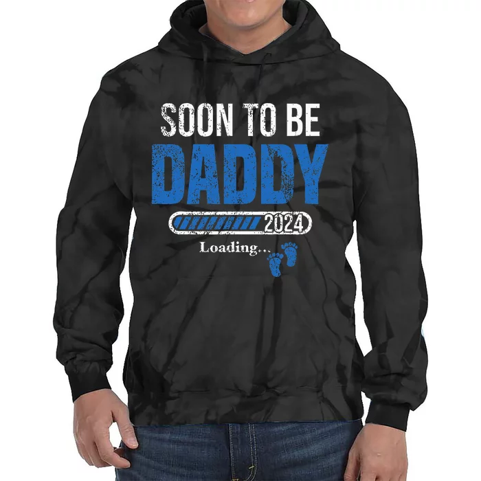 Soon To Be Daddy 2024 Fathers Day Tie Dye Hoodie