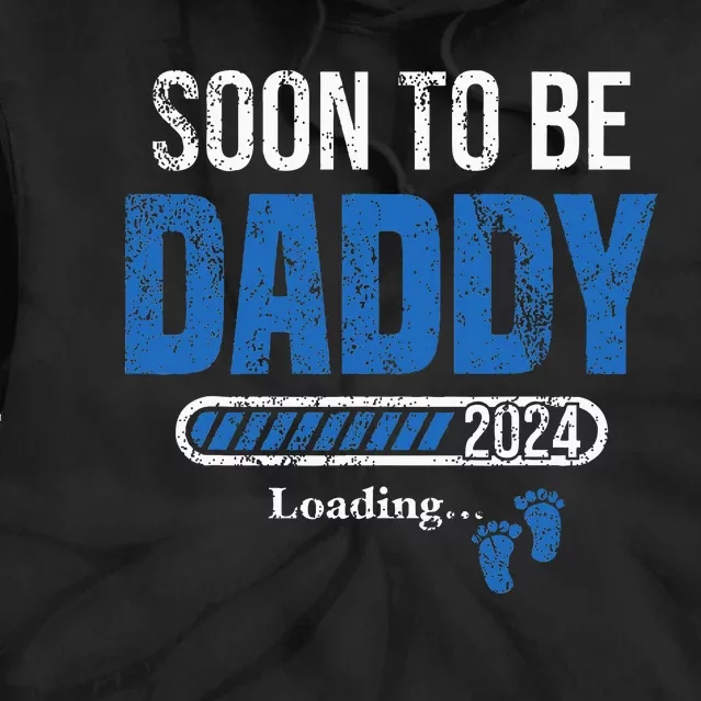 Soon To Be Daddy 2024 Fathers Day Tie Dye Hoodie