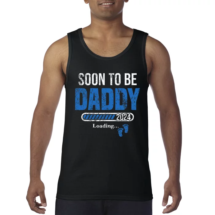 Soon To Be Daddy 2024 Fathers Day Tank Top