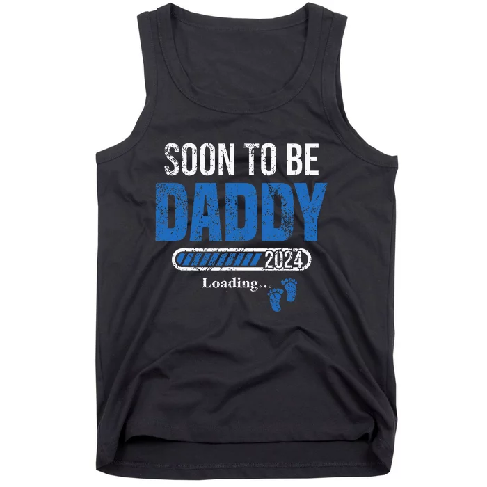 Soon To Be Daddy 2024 Fathers Day Tank Top