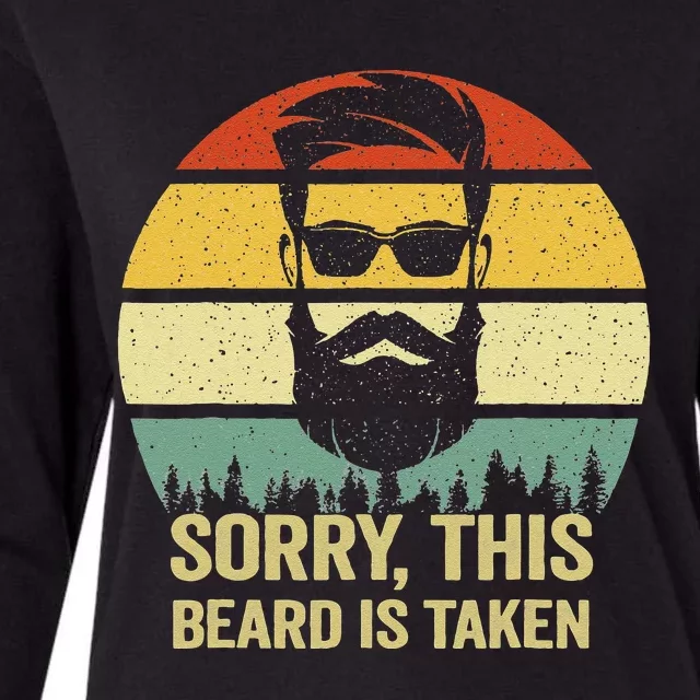 Sorry This Beard Is Taken Bearded Valentines Day Womens Cotton Relaxed Long Sleeve T-Shirt