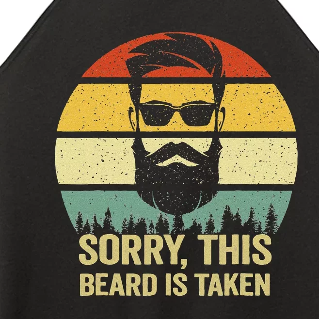 Sorry This Beard Is Taken Bearded Valentines Day Women’s Perfect Tri Rocker Tank