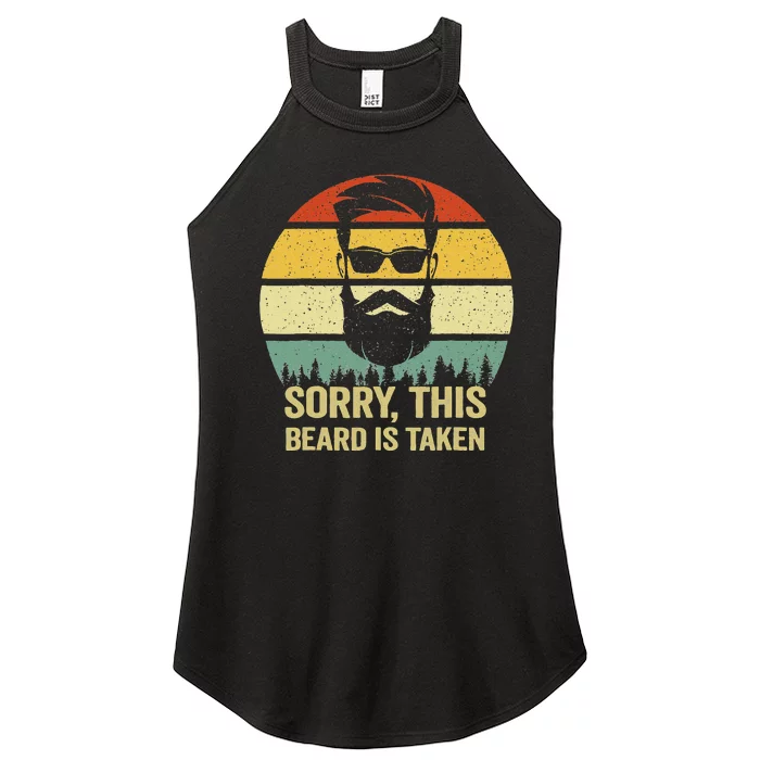 Sorry This Beard Is Taken Bearded Valentines Day Women’s Perfect Tri Rocker Tank