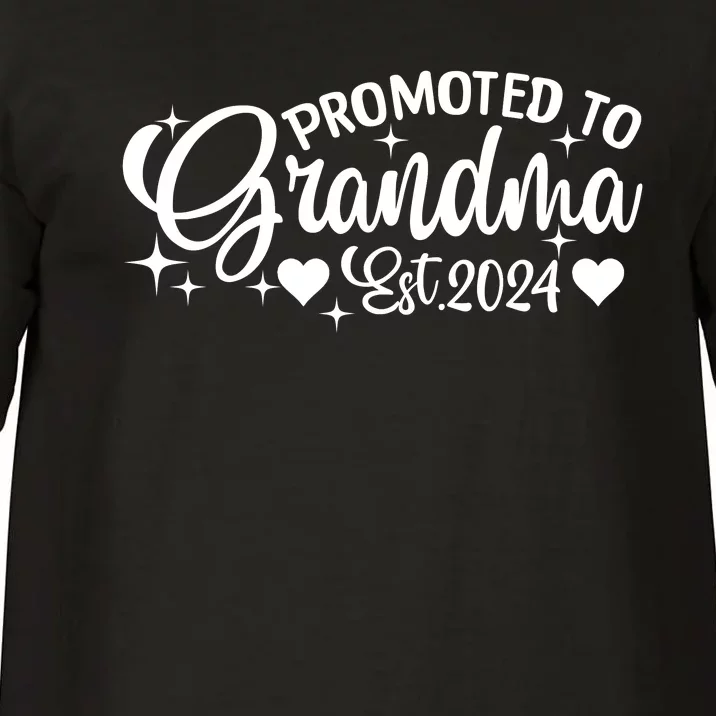 Soon To Be Grandma 2024 Gift Promoted To Grandma Est 2024 Comfort Colors T-Shirt