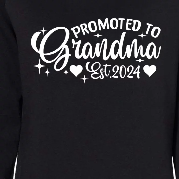 Soon To Be Grandma 2024 Gift Promoted To Grandma Est 2024 Womens California Wash Sweatshirt