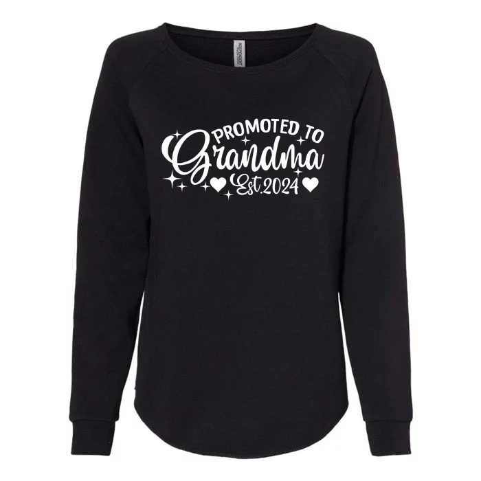 Soon To Be Grandma 2024 Gift Promoted To Grandma Est 2024 Womens California Wash Sweatshirt