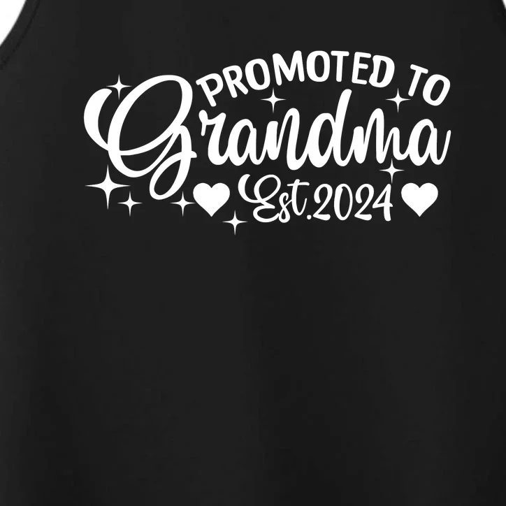 Soon To Be Grandma 2024 Gift Promoted To Grandma Est 2024 Performance Tank