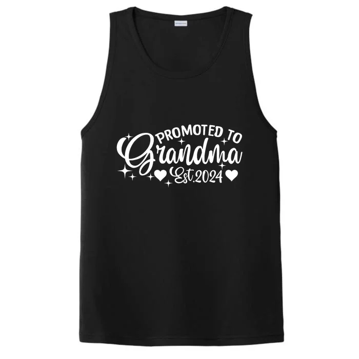 Soon To Be Grandma 2024 Gift Promoted To Grandma Est 2024 Performance Tank