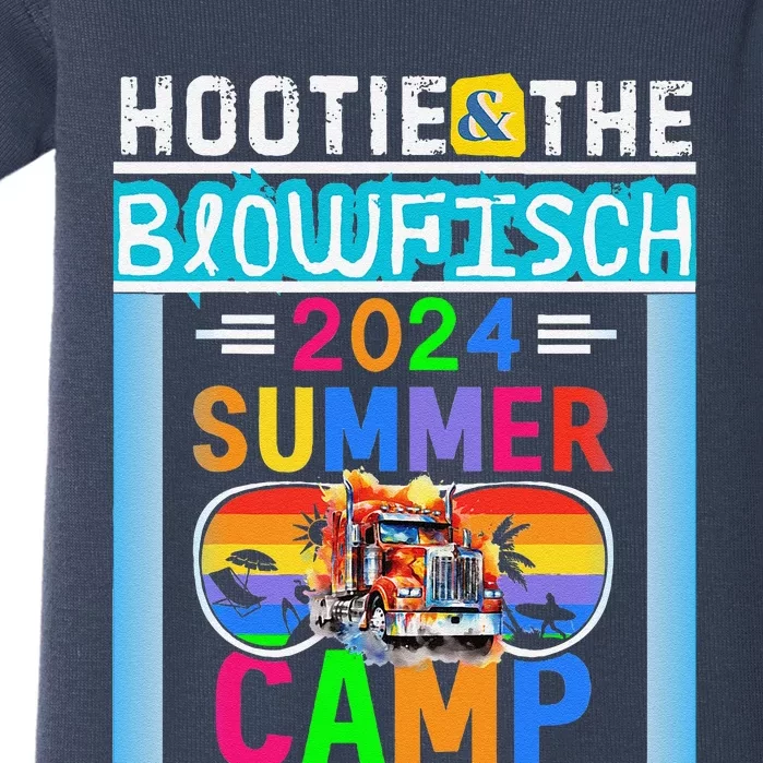 Small & The Blowfish Summer Camp With Trucks Baby Bodysuit