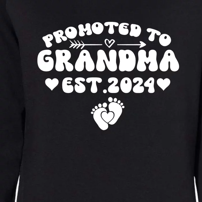 Soon To Be Grandma 2024 Gift Promoted To Grandma Est 2024 Womens California Wash Sweatshirt