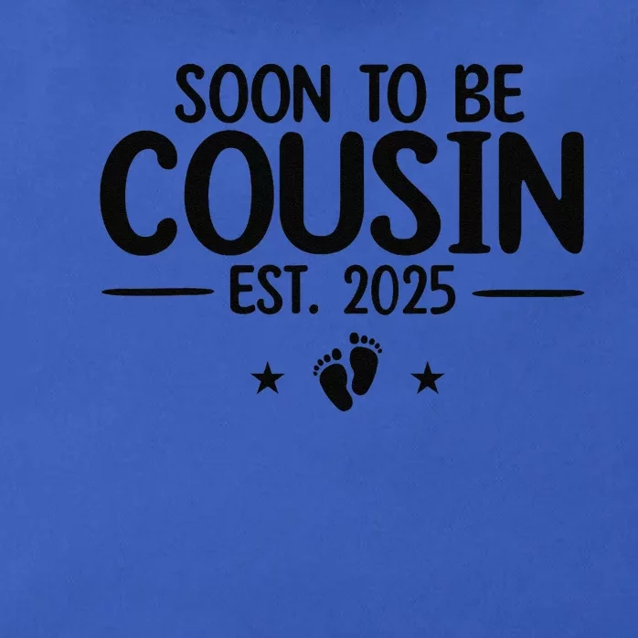 Soon To Be Cousin Est 2025 Funny Pregnancy Announcement Zip Tote Bag