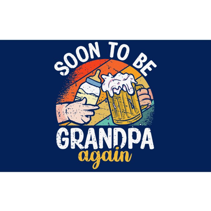 Soon To Be Grandpa Again Vintage GrandDad To Be Fathers Day Bumper Sticker