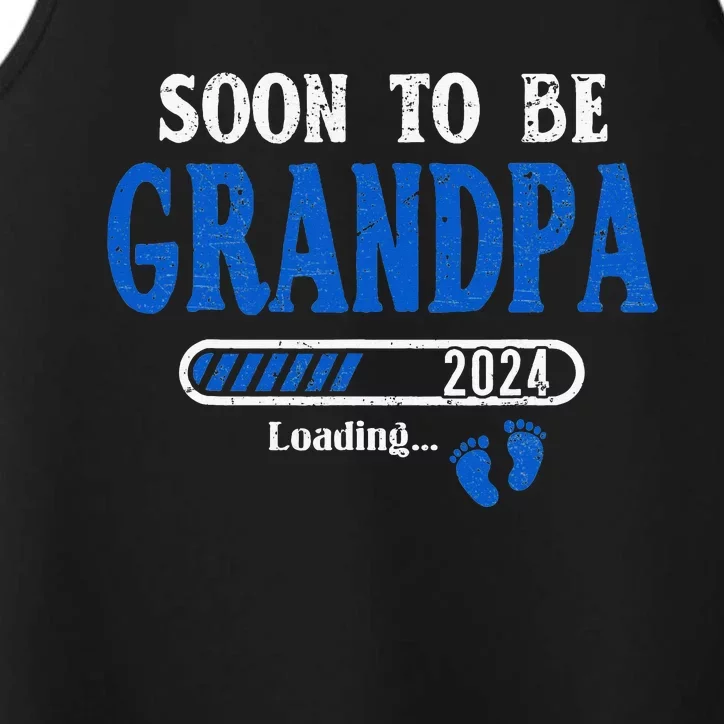 Soon To Be Grandpa Est.2024 New Grandpa Performance Tank