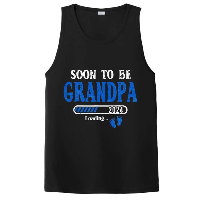 Soon To Be Grandpa Est.2024 New Grandpa Performance Tank